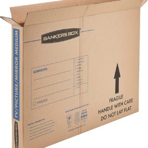 Bankers Box SmoothMove TV-Picture-Mirror Moving Box, Medium