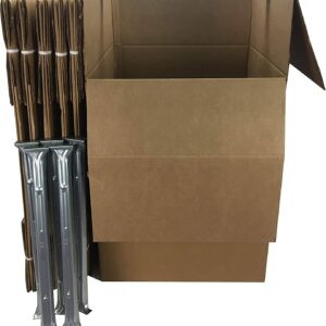 Basics Wardrobe Clothing Moving Boxes with Bar